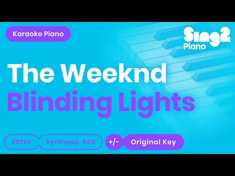 The Weeknd - Blinding Lights (Karaoke Piano)