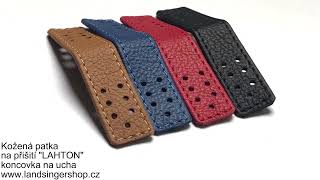 Kožená patka na přišití "LAHTON", koncovka na ucha 