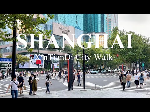 Passeio pela cidade em Xangai ao redor de Xintiandi, o lugar mais popular, estilo misto tradicional e moderno