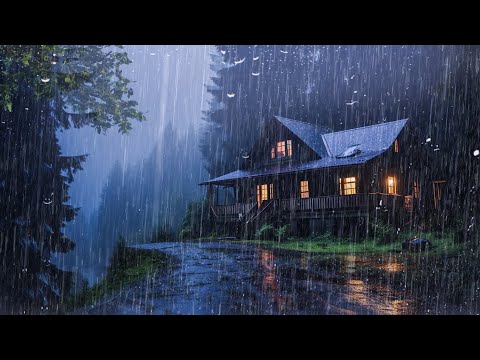 Goodbye Insomnia With Heavy Rain Sound | Very Heavy Rain for SLEEP - Reduce Stress, Relax, ASMR