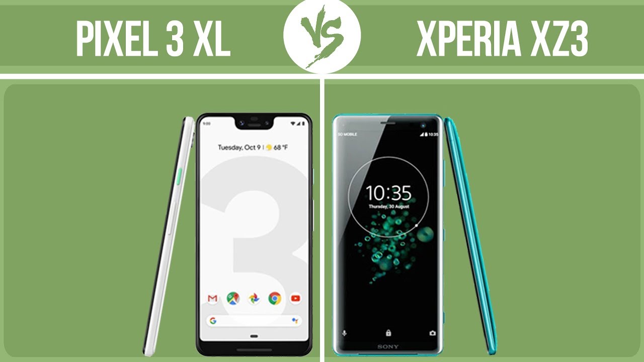 Google Pixel 3 XL vs Sony Xperia XZ3 ✔️