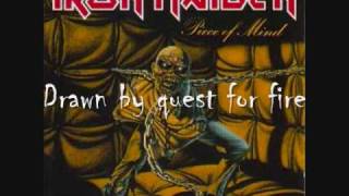 Quest for fire - Iron Maiden (with lyrics)