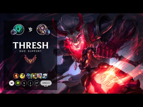 Thresh Support vs Blitzcrank - KR Grandmaster Patch 12.19