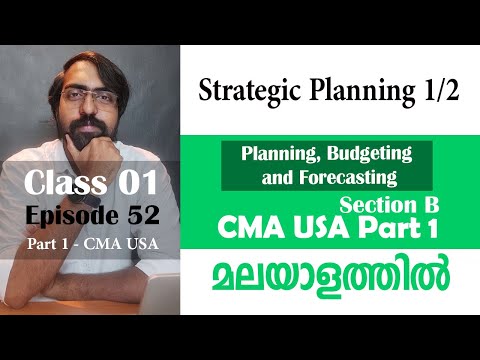 Planning, Budgeting and Forecasting | CMA USA Part 1 – Section B