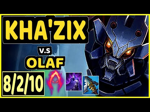 KREOX (KHA'ZIX) vs OLAF - 8/2/10 KDA JUNGLE GAMEPLAY - EUW Ranked GRANDMASTER
