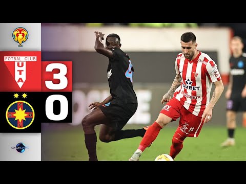 REZUMAT UTA - FCSB 3-0. ”Roș-Albaștrii”, fără replică la Arad