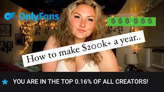 HOW TO BE SUCCESSFUL ON ONLYFANS: Make $200k+ a Year By Marketing This Way