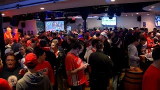 College basketball fans take over Boston bars during Sweet 16 games