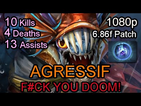 Agressif Slark | F#ck you Doom! | Ranked Full Game