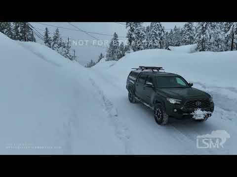 1-17-2022 Soda Springs, CA Huge snow pack - plows - drone and ground.mp4