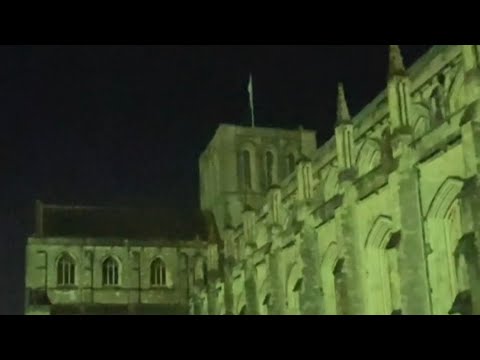Ringing out the old year and ringing in the new, at Winchester Cathedral