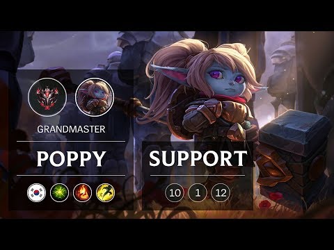 Poppy Support vs Thresh - KR Grandmaster Patch 9.3