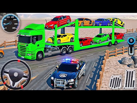 Us Police Car And Bike Transport Truck driving simulator 3d Android gameplay 💯@King-Games