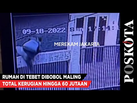 Apes! Rumah di Tebet Dibobol Maling, Total Kerugian Hingga 60 Jutaan