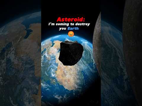 Earth Vs Asteroid Vs Moon and Jupiter! #shorts #space #sun #edits #universe