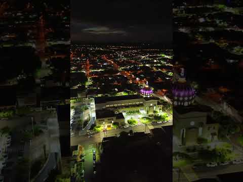 IGREJA MATRIZ DE DRACENA-SP AO PÔR DO SOL 🌅 | Imagens Aéreas de Drone