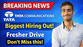 Tata Communications Biggest Hiring 2026 🔥 Freshers Drive | Software Roles | Apply Now