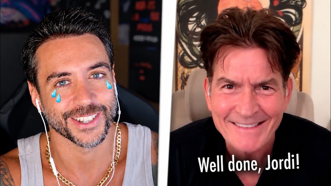 Jordi Wild hace su primer podcast en INGLÉS y recibe la bendición de CHARLIE SHEEN
