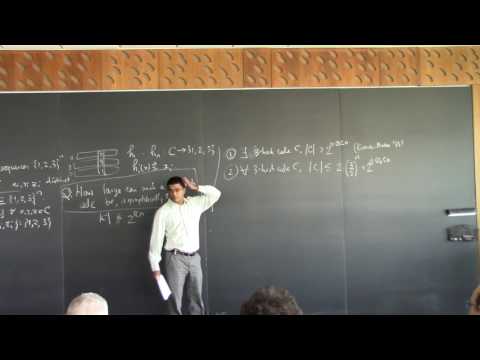 Venkatesan Guruswami on "Better bounds for perfect hashing into a 4-element set"