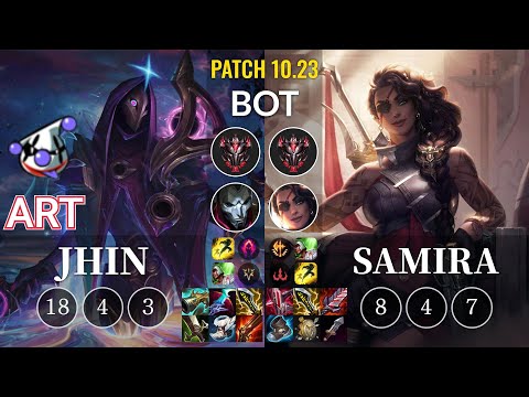 RJ Art Jhin vs Samira Bot - KR Patch 10.23