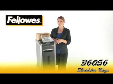 Fellowes smulkintuvo maišai 80-85l (50 vnt.) video