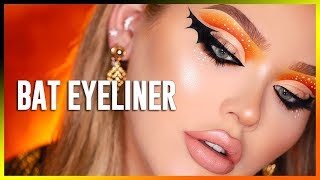 BAT EYELINER FOR HALLOWEEN!