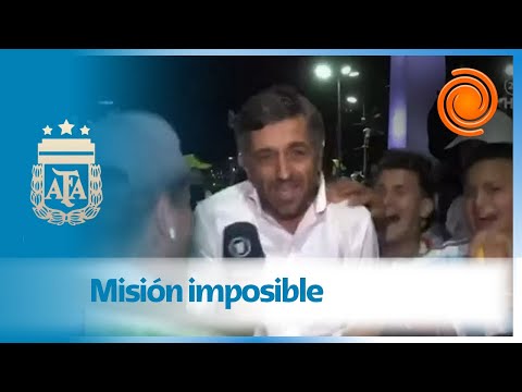 ¡IMPERDIBLE! El periodista alemán que soportó el festejo de los hinchas argentinos 🤣😂