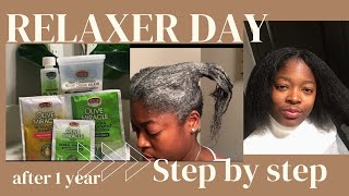 How to relax your hair using Olive Miracle relaxer