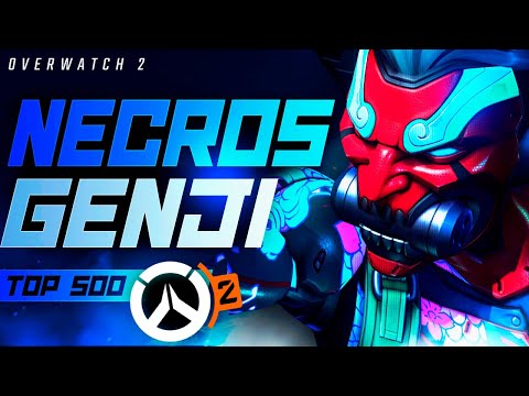 NECROS TOP 500 GENJI GAMEPLAY ON NEW QUEEN STREET! [ OVERWATCH 2 SEASON 5 TOP 500 ]