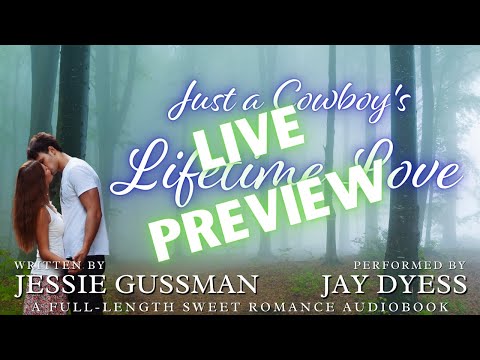 Live Audiobook preview - Jessie Gussman's Just a Cowboy's Lifetime Love + Jay makes Lemon Chicken!