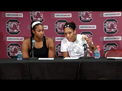 Alaina Coates & A'ja Wilson Post-Game Press Conference (Ole Miss) - 1/28/16