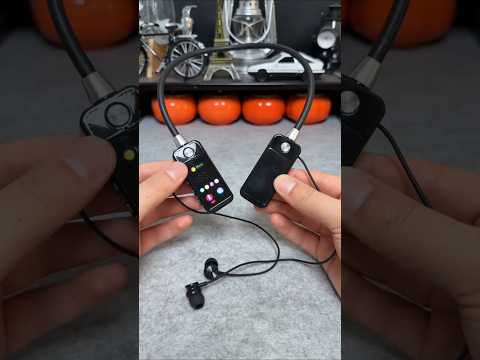 Wireless neckband with display 😲 #shortsvideo #gadgets #neckband