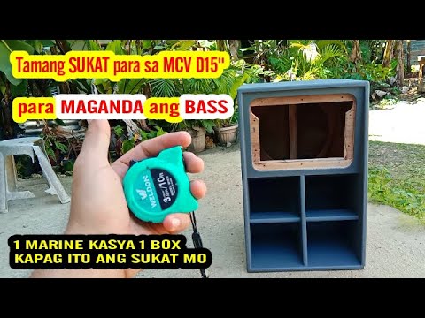 GAWIN mo ito para MAGANDA ang BASS ng MCV BOX 15 mo,,Buong SUKAT ng mcv box d15 na magkasya 1 marine