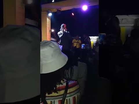 Maestro don Call up D'Yani , Neeqah and Kyodi on stage the  performance no Normal a lie