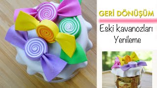 GERİ DÖNÜŞÜM ESKİ KAVANOZLARI YENİLEME