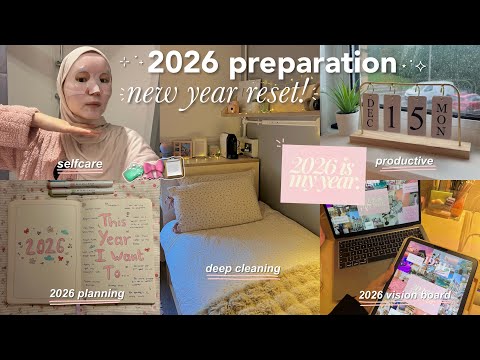 2026 PREPARATION🥳💗✨ | New year reset, deep cleaning, vision board, planning and organizing.