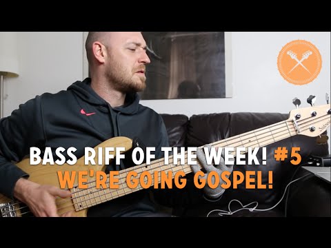 Awesome Slap Bass Riff with Gospel Style Run ... "Bass Riff of the Week 5".