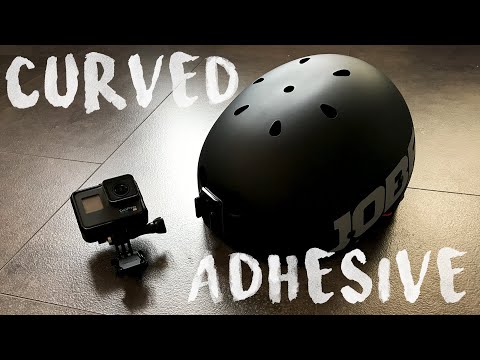 HOW TO - fix Curved Adhesive Mounts GOPRO to your Helmet - WAKEBOARDING