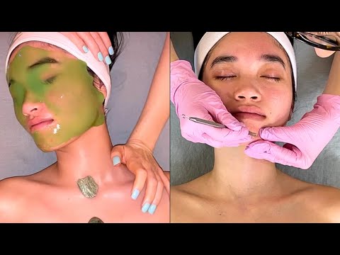 SPA ASMR FACIAL: Smooth Texture + Clear Pimples + Moisturize Dry Fall Skin | Jadeywadey180