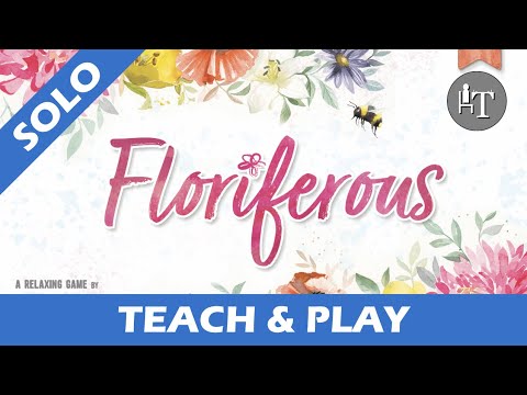Tutorial & Solo Playthrough of Floriferous - Solo Board Game