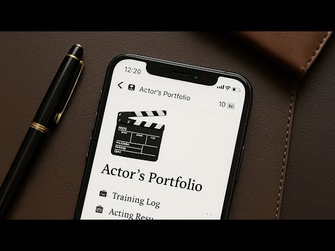 ✨ Actor’s Portfolio Template in Notion | Quick Walkthrough for Audition-Ready Actors