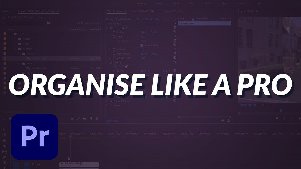 How To Organise Your Video Projects Like a True Pro! Optimize Your Workflow, setup for Premiere Pro