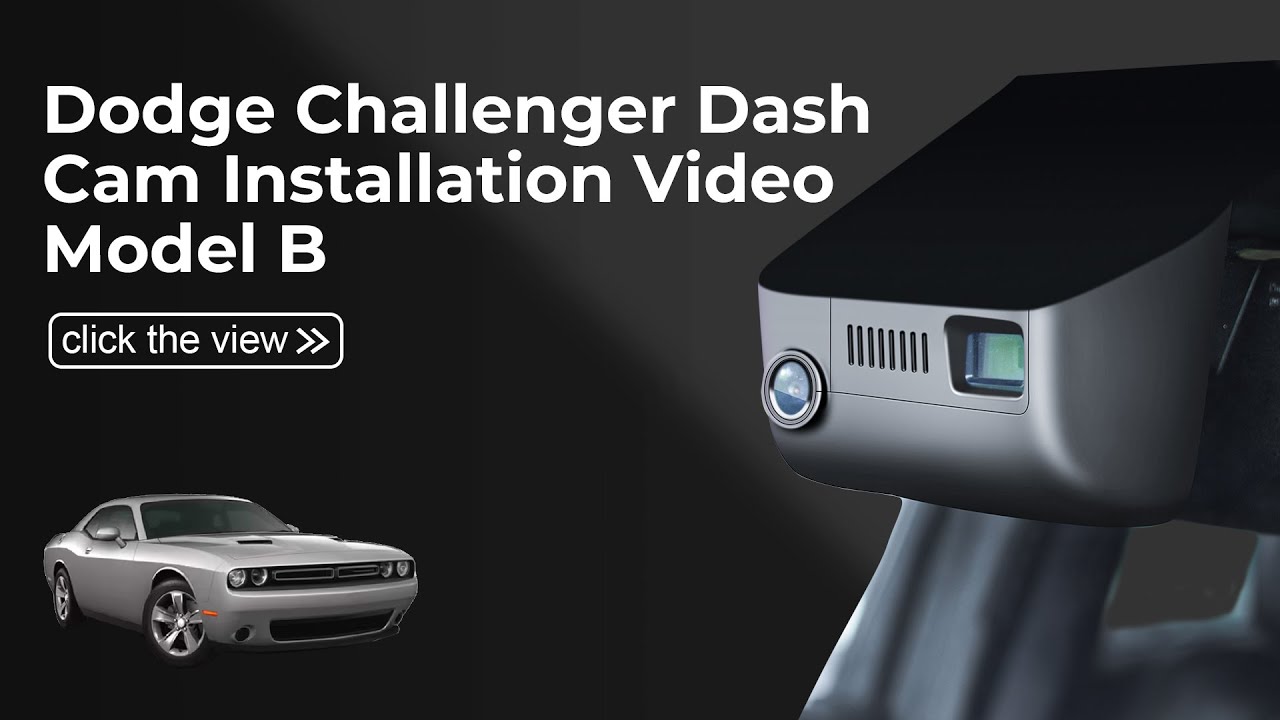  Dash Cam 021A(Model B) Installation Video for Dodge Challenger 3th Gen 2015-2023