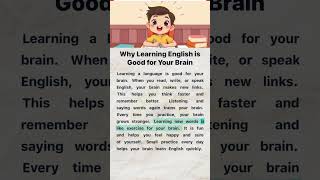 Why Learning English is Good for Your Brain | English Reading and Listening Practice #english
