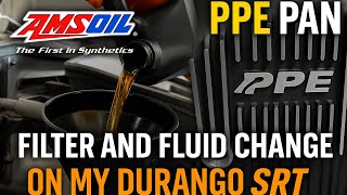ZF 8HP70 transmission pan and fluid change. Upgrading to a new PPE pan and using Amsoil fluid!