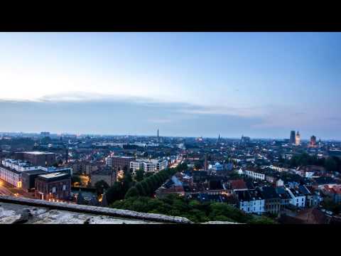 Gent Rabot toren zonsopgang timelapse