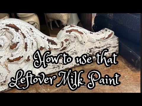 How I Use My Leftover Milk Paint- Farmhouse Country Cottage Primitive Home Decor