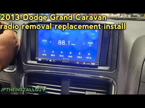 2013 Dodge Grand Caravan radio removal replacement install