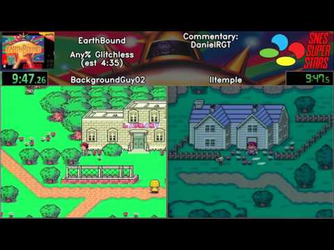 SNES Super Stars 2017 [65] - Earthbound (Any% Glitchless) Race by BackgroundGuy02 and lltemple