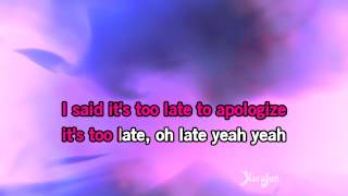 Karaoke, Apologize - Pixie Lott